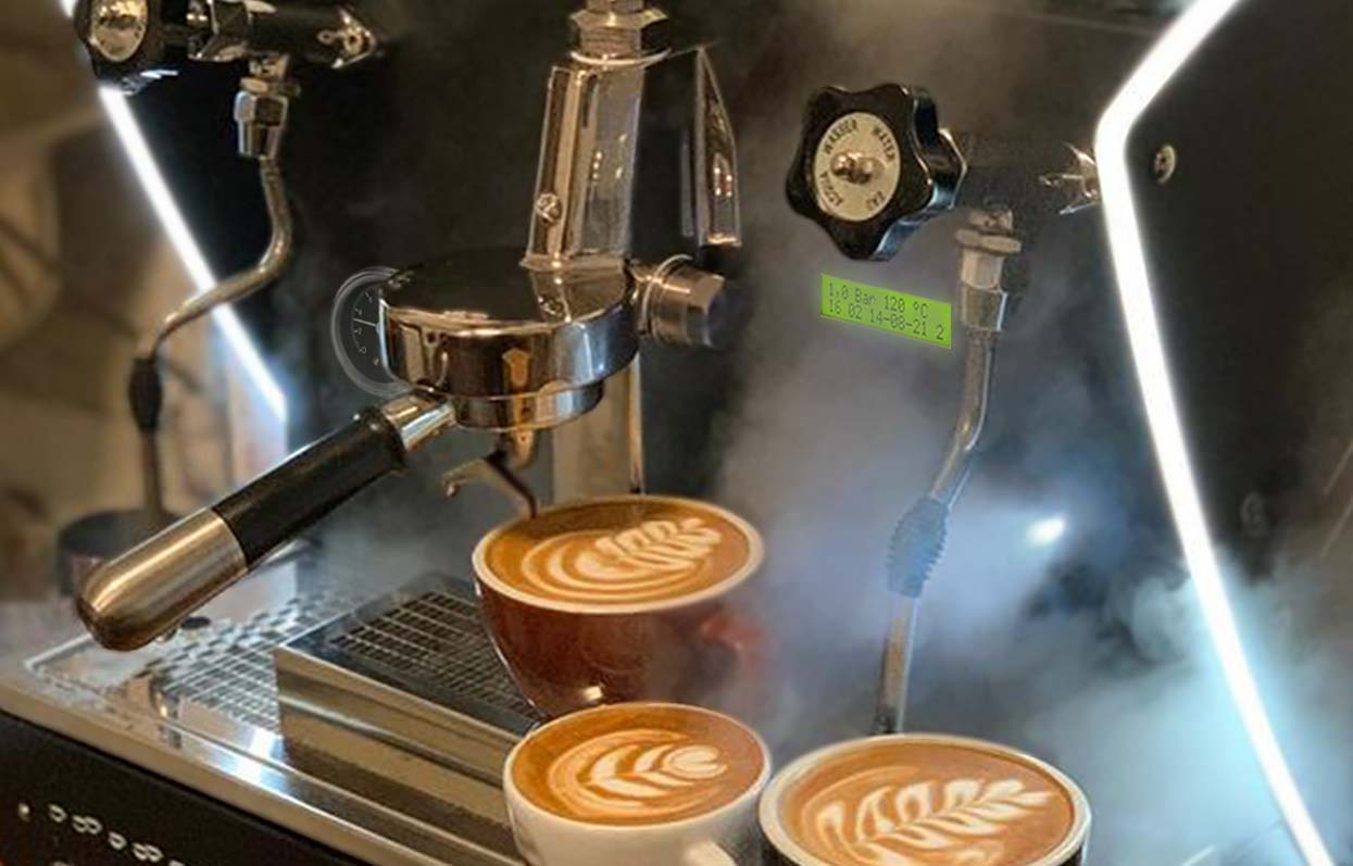Etnica 1 group E61 display latte art Orchestrale coffee machines