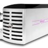 Maquina de café Orchestrale Phonica vista trasera de 3/4 2 grupos automática y/o semi-automática con logo retroiluminado por LED