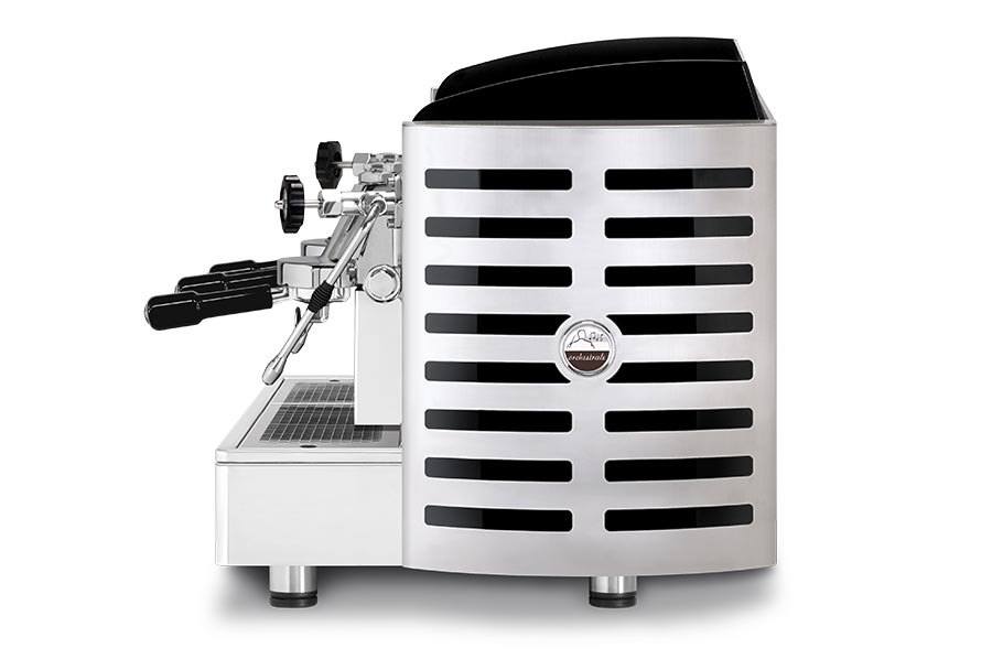 Maquina de café Orchestrale Phonica vista lateral 3 grupos E61 automática y/o semi-automática
