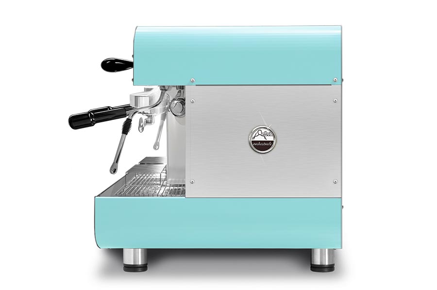 Maquina de café Orchestrale Radiofonica vista lateral 2 grupos E61 automática